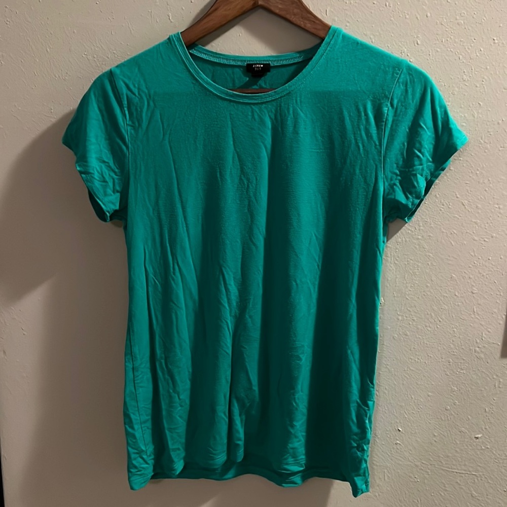 Green J.Crew top Medium